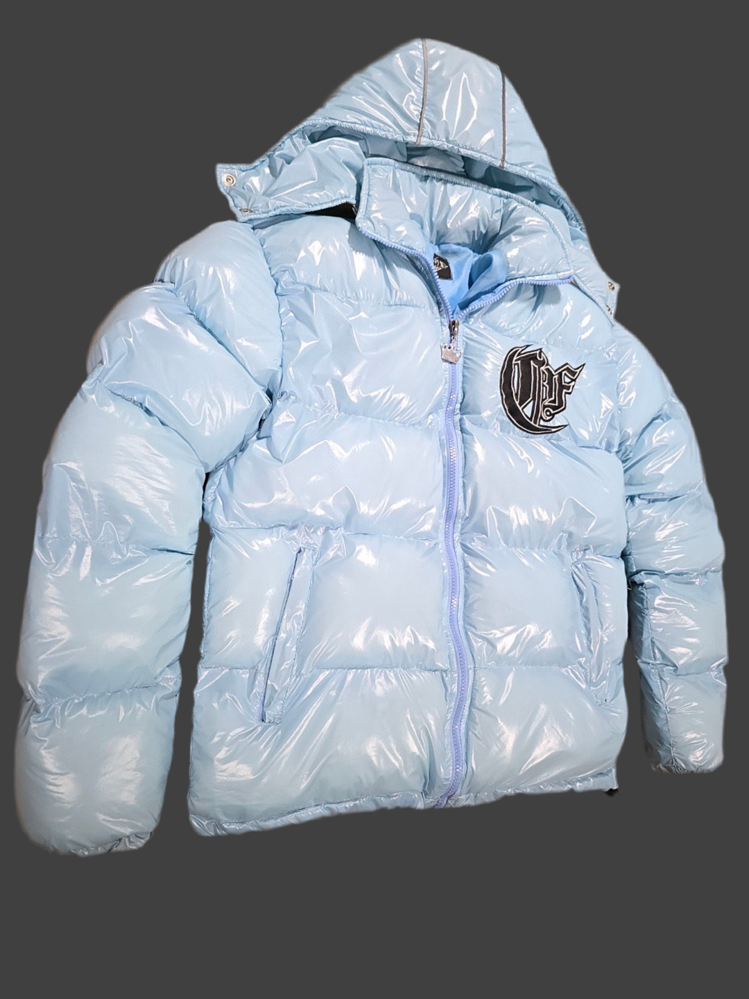 Cashflow SHINY BABY BLUE puffer jacket