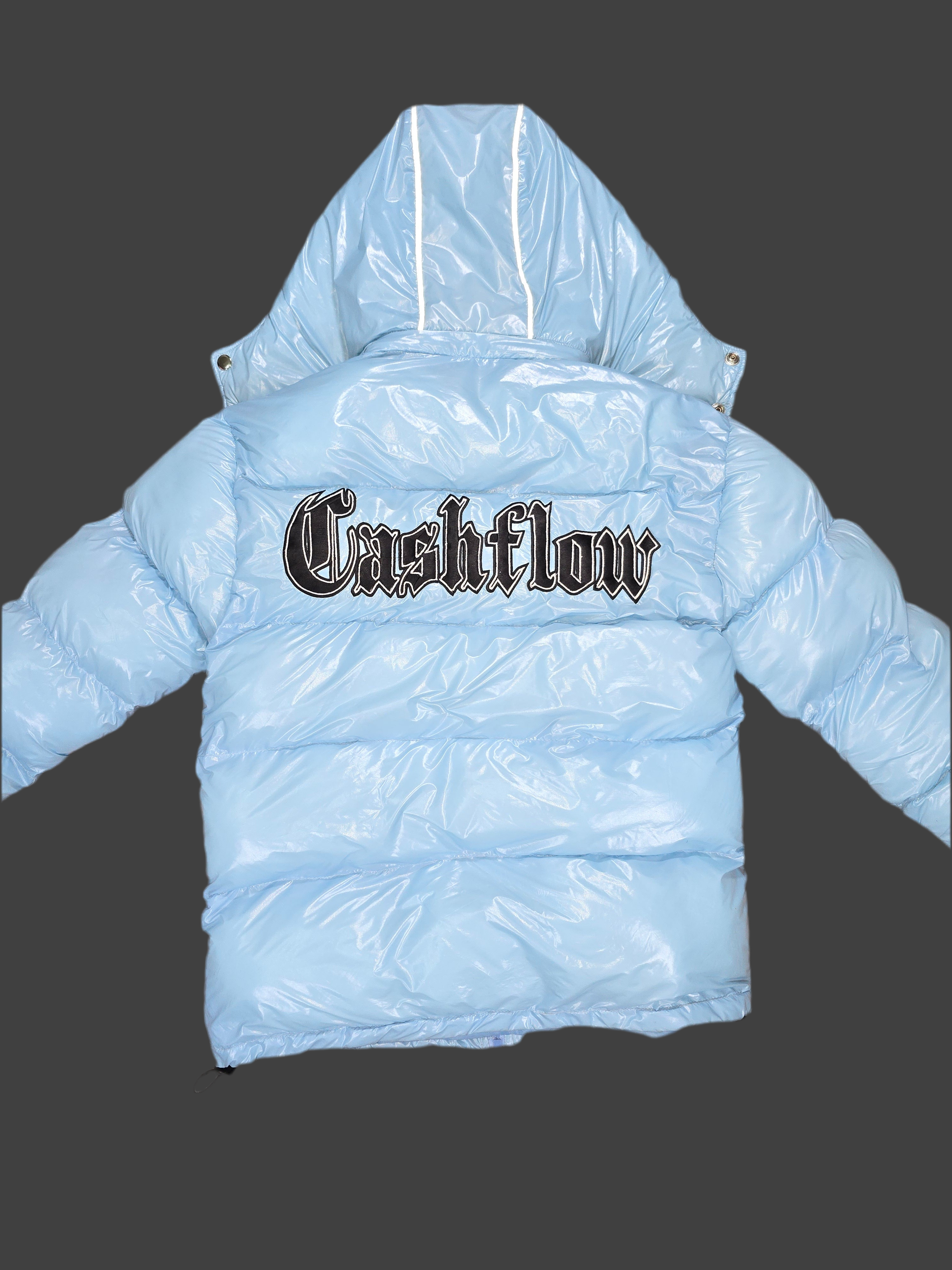 Cashflow SHINY BABY BLUE puffer jacket